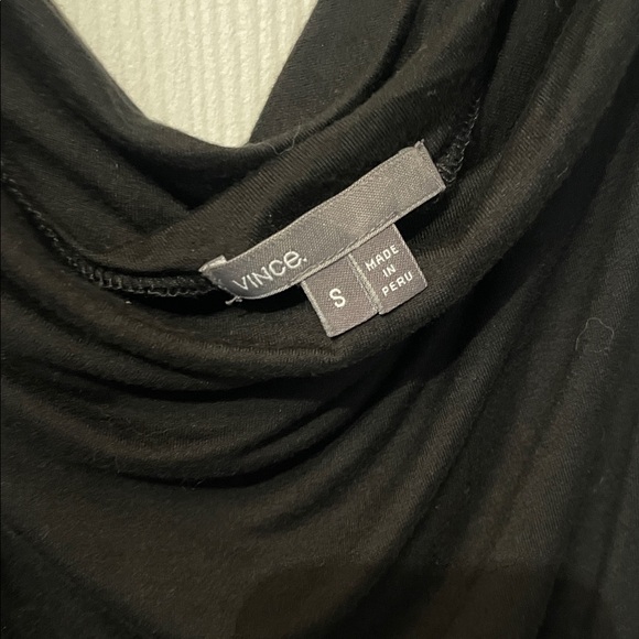 Vince Black Draped Tank Top - Picture 2 of 3